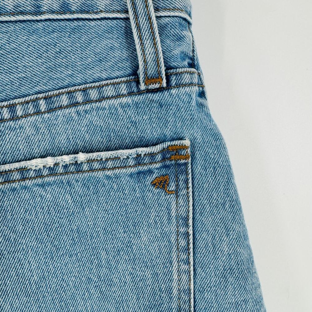 Madewell Light Wash Relaxed Denim Shorts Classic Cutoff Size 28 - Picture 5 of 8